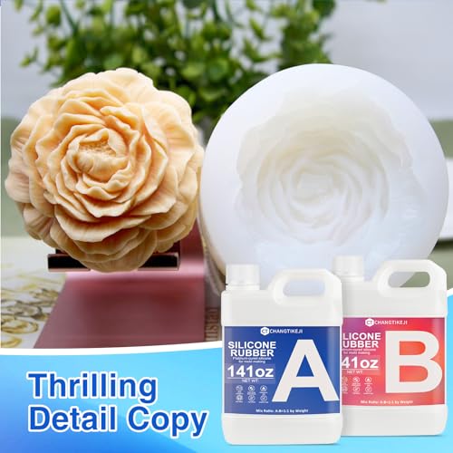 CHANGTIKEJI Silicone Mold Making Kit, 282oz 10A Elastic Liquid Silica Gel for Casting Resin molds and Candle & Soap Mold,Fast Cure Translucent Platinum Silicone Rubber - size: 282 OZ