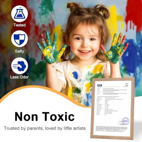 Smallbudi 15 Colors Large Washable Paint Set (33.8oz/ 1000ml), Bulk Acrylic Painting Supplies Non Toxic Tempera Paint for Kids Toddlers, Poster & Finger Paint for Art DIY Craft Classroom School Home-with Pump - color: 15 Colors, size: 33.8 Fl Oz (Pack of