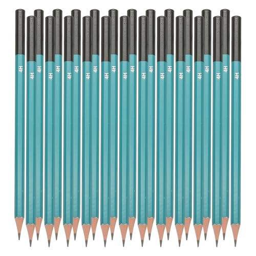 PATIKIL 4H Drawing Pencils for Sketching, 24PCS Sketch Pencils for Drawing Art Pencils Graphite Wood Pre-sharpened for Drawing Sketching Artist, Hexagonal, Black Refill, Green/Black Pole - style: 4H