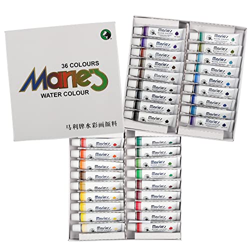Marie's Artist Extra Fine Watercolor Sets - High Pigment and Concentration 12mL Watercolor Paint Set for Artist, Students, Teachers, Professionals, & More! - Set of 36 - size: Set of 36