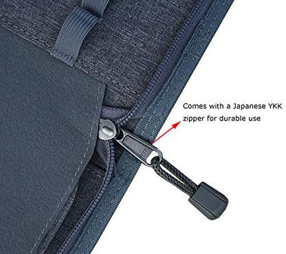 erofa 48 Slots Gray Fountain Pen Case, Canvas Pen Holder Display Pouch Bag Storage Large Capacity Water Resistant - color: Gray-Canvas
