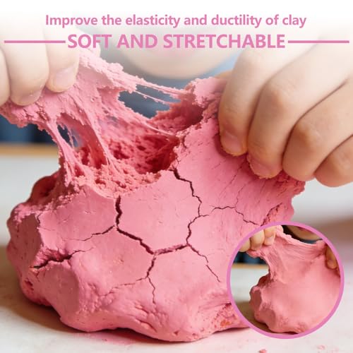 Premium Polymer Clay Softener – Revive Hardened Clay, Enhances Flexibility & Adhesion, Adds Shine After Baking, Ideal for Ceramic Artists, Teachers & DIY Craft Lovers