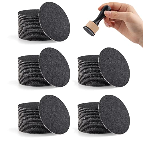 100 Pieces Sanding Disks for Use with Mini Ink Blending Tool,Medium-Grit Sandpaper Provides The Ideal Friction to Work On Cardstock, Chipboard, Wood,Remove Bits of Color or Paper - color: 100 PCS Sanding Disks