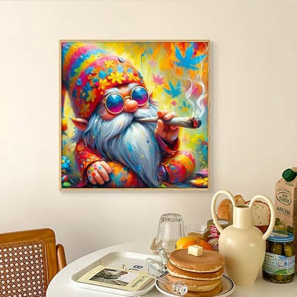 Ohhvvow Christmas Diamond Art Painting Kits for Adults, Full Drill Santa Claus Diamond Dots Paintings for Beginners 5D Round Diamonds Pictures Gem Art Painting Kits DIY Crafts, 14x14 Inch - color: Santa Claus