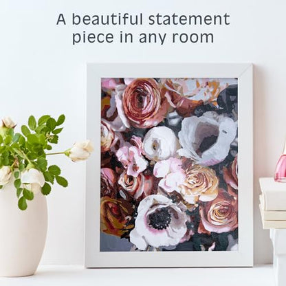 Pink Picasso Paint by Number Kit, Adults & Teens,16x20, Delightful Delivery | Botanical Floral Collection, Acrylic Paints and Brushes included, Pre-printed high quality canvas, DIY art kit, Gift-ready - color: Delightful Delivery