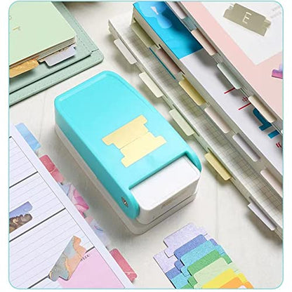 1.5 inch Tab Punch Craft Lever Punch Handmade Paper Punch for Crafting Scrapbooking Cards,DIY Cards Making Candy Color by Random - color: 1.5 inch Tab Punch