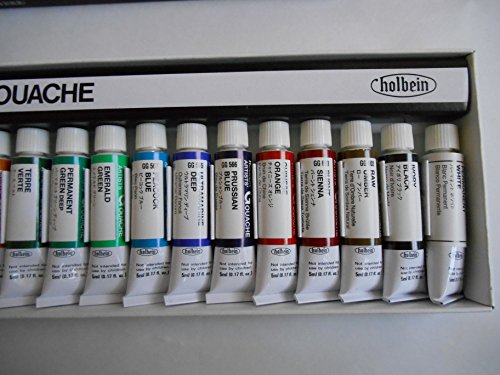 Holbein Artist Gouache Set : 18 x 5ml tubes