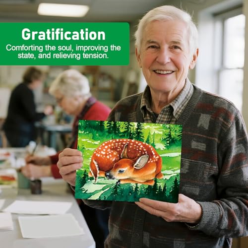 24Pcs Reusable Water Doodle Coloring Set for Dementia Product for Elderly - color: Animals