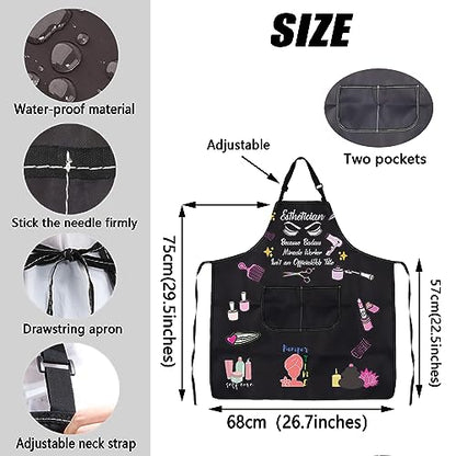 JXGZSO Esthetician Apron - Estheticians & Cosmetologist Apron Gifts for Makeup Artists & Beauticians - color: Esthetician Apron