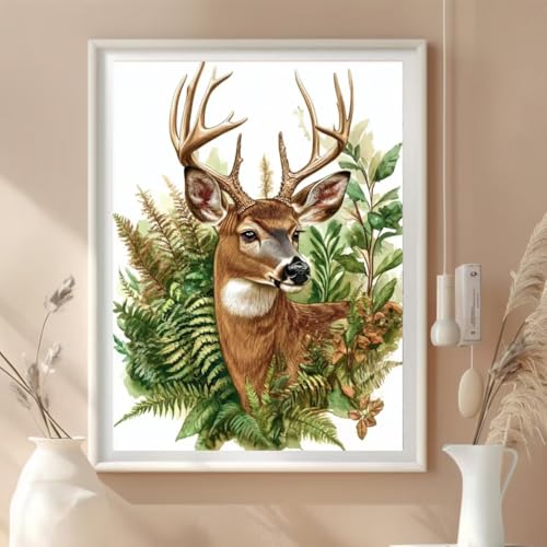 Milila Diamond Art Kits for Adults Full Drill Diamond Painting Kit(Deer) - color: Deer