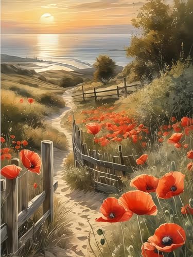 Acelii Flower Diamond Painting Kits for Adults Beginners, 5D Full Drill Gem Painting DIY Craft, Diamond Art Painting Kits, Gem Art Kits for Adults,Home Wall Decor Gift 11.8X15.7 Inch - color: KM1106-1