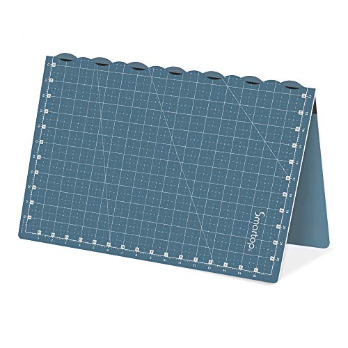 24"x18" Self Healing 3 Layer Folding Cutting Mat, Non-slip Non-reflective, Great for Crafts, Quilting, Sewing, Scrapbooking Molandi Blue (Molandi Blue)