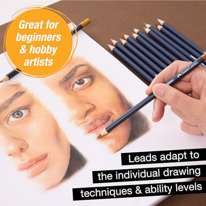 Faber-Castell Goldfaber Colored Pencils, Skin Tones, Break-Resistant