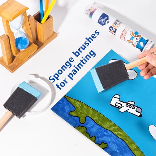 Foam Paint Brushes, 2 Inch, 48 Pack Sponge Brushes for Painting - size: 2 inch, 48 pack
