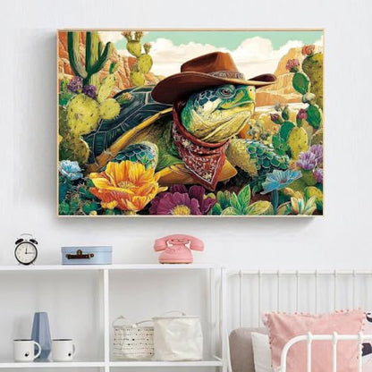 Cowboy Turtle Diamond Art Kits for Adult diamond painting kits for adults - color: DP04855