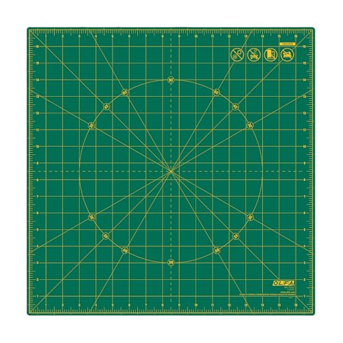 OLFA 17x17" 360-Degree Rotating Cutting Mat (RM-17S-01) - Self-Healing