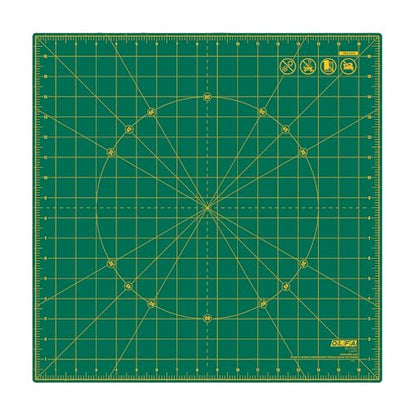 OLFA 17x17" 360-Degree Rotating Cutting Mat (RM-17S-01) - Self-Healing