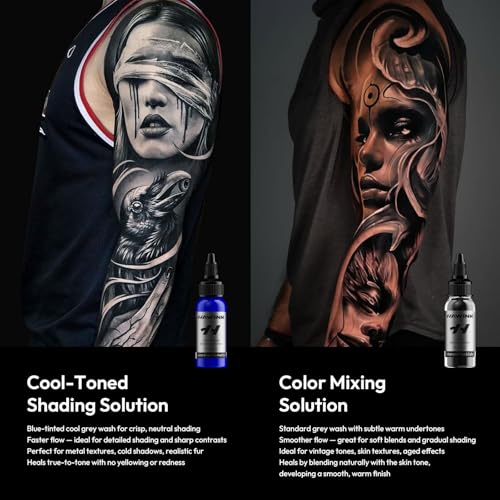 HAWINK Tattoo Ink Set 1OZ 14 Colors Ink and 2 Color Mixing SolutionTI205-30-16