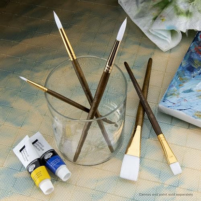 Royal Brush Langnickel White Taklon Brush Set Value Pack, Stroke (9163)
