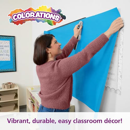 Colorations DSBB Bright Blue Dual Surface Paper Roll 36" x 1000' (1 Roll) - color: Bright Blue