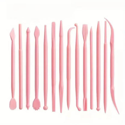 41Pcs Clay Sculpting Set, Polymer Clay Kit with Ball Stylus Pens, Silicone Sculpting Brushes, Plastic Modeling Tools & Art Brushes, Professional Pottery & Manicure Tools for Clay, Ceramic - color: 41Pcs