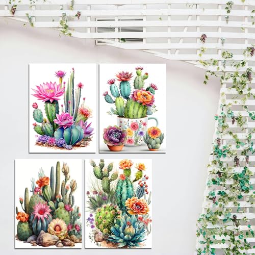 Lanzeyo Diamond Painting Kits for Adults, Adult Hand Crafts Diamond Art Kits, Succulent Diamond Dots Kits, Gem Art for Living Room Wall Art (Succulent) - color: 04 Succulent