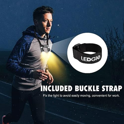 LEDGLE LED Neck Reading Light, Book Light for Reading in Bed, 3 Color Temperatures 6 Adjustable Brightness 1600K 3500K 6000K Flexible Neck Lights for Knitting Reading Crocheting Repairing (Black) - color: Black
