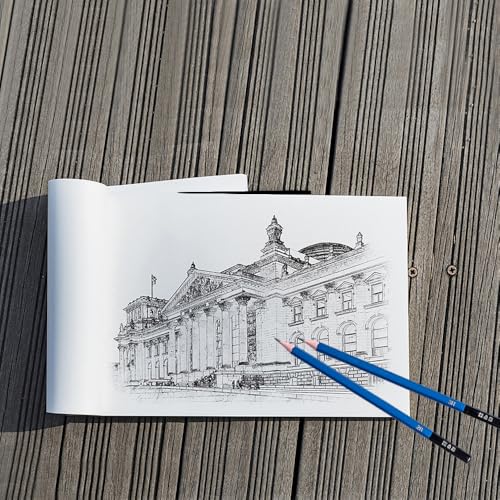 H & B 36 Pack Drawing Set Sketch Kit,Sketching Supplies with 2 sketch pad, Graphite Pencils, Charcoal Sticks, Eraser, Pro Art Drawing Kit for Artists Beginner Adults, Ideal for Shading, Blending - size: 36 Piece Set