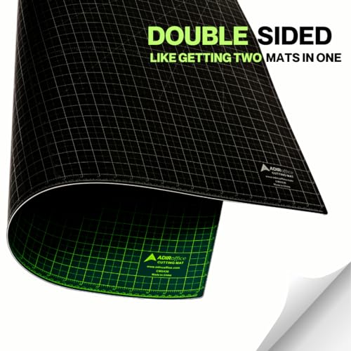 Adir Professional Self Reversible Healing Cutting Mat, 18 by 36-Inch, Green/Black - size: 36"L x 18"W