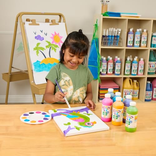 Colorations Paraben-Free Washable Tempera Paint for Kids, Set of 6 Colors | 8 oz Bottles, Non-Toxic & Made in the USA - color: Tropical, 6 Pack