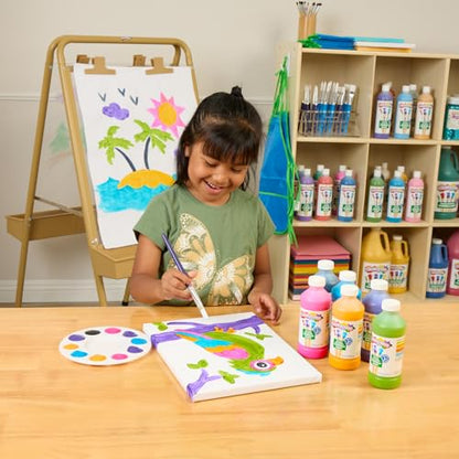 Colorations Paraben-Free Washable Tempera Paint for Kids, Set of 6 Colors | 8 oz Bottles, Non-Toxic & Made in the USA - color: Tropical, 6 Pack