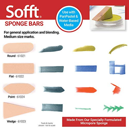 Colorfin PP61023 Sofft Art Sponges, Wedge, 3-Pack