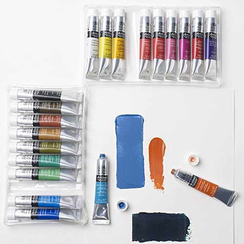 Winsor & Newton Artisan Water Mixable Oil Paint Set, 20 x 10ml Tubes | Clean with water; no solvents needed. Color depth, lightfastness, opacity/transparency are the same as traditional oils. - style: Tube Set 20 x 0.4-oz