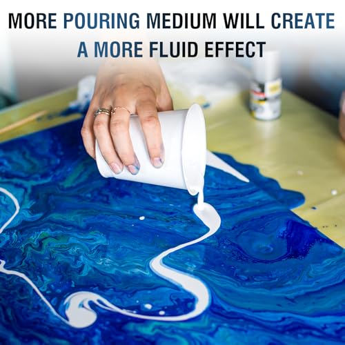 Falling in Art 33.8 Oz Pouring Medium for Acrylic Paint | Paint Thinner with High Flow Consistency - size: 33.8 Fl Oz (Pack of 1)