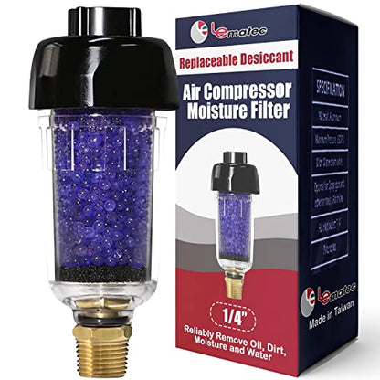 LE LEMATEC Air Compressor Filter Regulator - Desiccant Filter Bundle