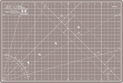 Elan Cutting Mat A3 Black & Taupe, Self Healing Cutting Mat 12x18 Inch, 5-Ply Craft Board Black, Hobby Board for Crafts 12x18 Inch - style: 18 x 12"