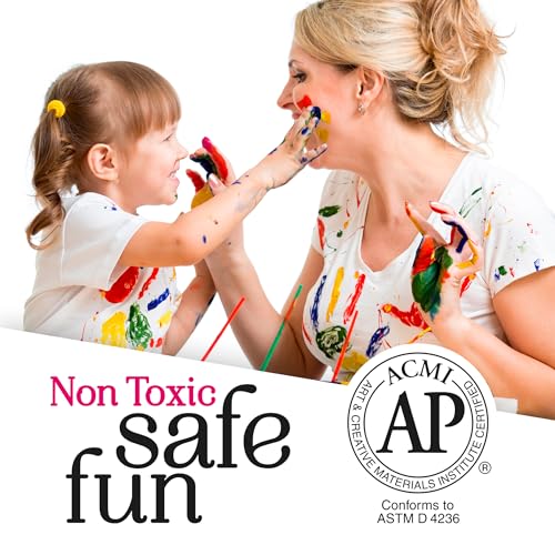 Washable Paint for Kids, 16 Oz Bottle Washable Tempera Paint, Paint for Schools, Classroom Student Paint, Non-Toxic Kids Paint Set Finger Paint - (White) - color: White