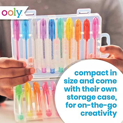 Ooly Scented Mini Doodlers Gel Pens, Set of 20 | Ages 3+, Glitter, Neon, and Pastel Scented Mini Pens for Kids and Adults, Fun Art and Stationery Supplies, Great Gift Idea - style: Glitter, Neon & Pastel Mini Pens