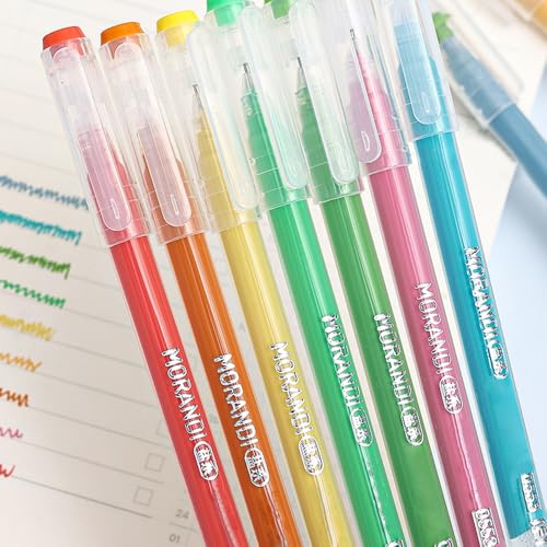 Gel Pens with 0.6mm Fine Point, 9 Colors Acrylic Drawing Gel Pen - color: Colorful Black