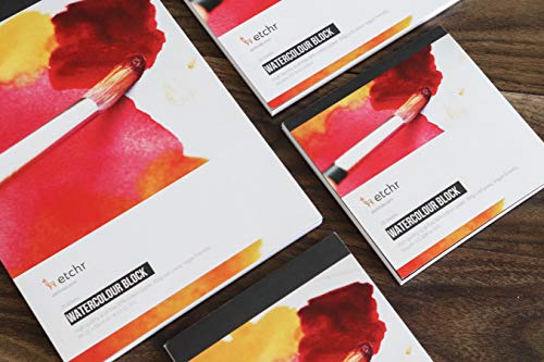 ETCHR Watercolor Paper Block - A4 Professional Cotton Watercolor Block Cold Press 300g (140 lb)