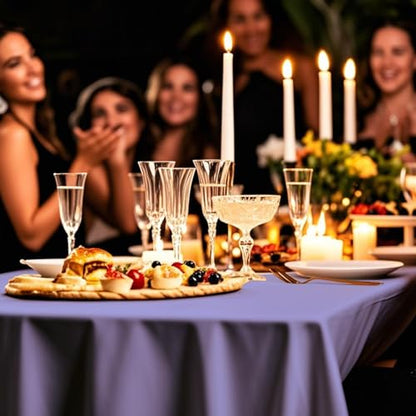 54IN X 160FT Plastic Table Cover Roll with Cutter Box, Cut to Size Plastic Table Cloths for Parties, Birthday, (Light Purple, 54"x1920") - color: Light Purple, size: 1920" x 54" (Rectangular)