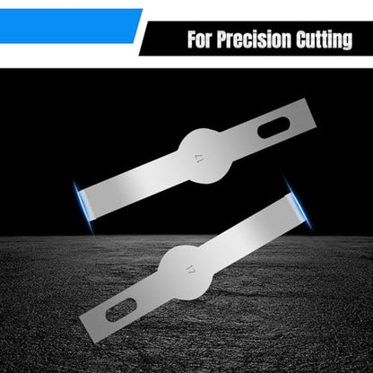 120 Pcs Exacto Knife Blades, #17 High Carbon Steel Hobby Knife Blade Refills Hobby Knife Replacement Blades for Craft, Scrapbooking, Stencil - size: #17