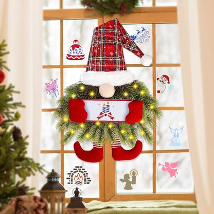 72 PCS 3x3 Inch Christmas Stencils for Painting - Snowflake Santa Claus Christmas Tree Reusable Christmas Painting Templates on Wood, Glass, Fabric, Window Door Decor DIY Decoration - style: 72PCS Christmas