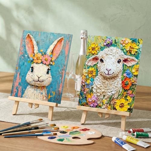 Sherr 12 Pcs Pre Drawn Canvas for Adults,Cute Animals,8 x 10 Inch | Pre Printed Canvas, Sip and Paint Party Canvas Painting Kit, for Holiday Painting Crafts Favor - size: 8 x 10 Inch, style: Cute Animals