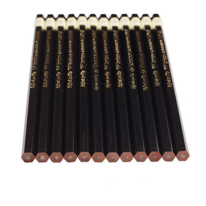 Tombow 51523 MONO Drawing Pencil Set, Assorted Degrees, 12-Pack. Professional Quality Graphite Pencil Set with Eraser and Sharpener