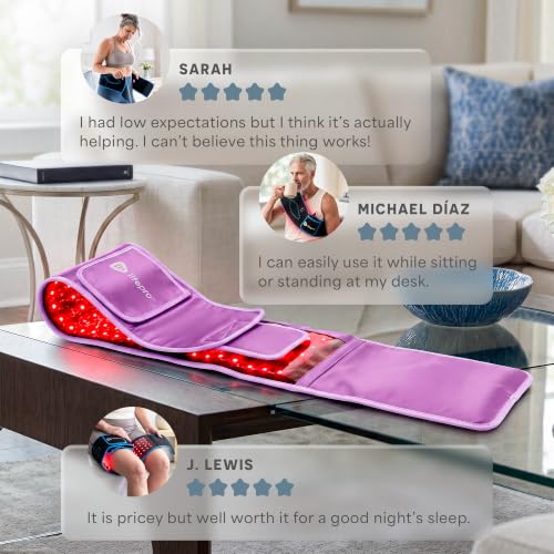 Lifepro Allevared Red Light Therapy Belt -105 Triple Chip LED Belt - color: Purple