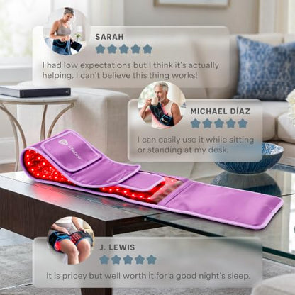 Lifepro Allevared Red Light Therapy Belt -105 Triple Chip LED Belt - color: Purple