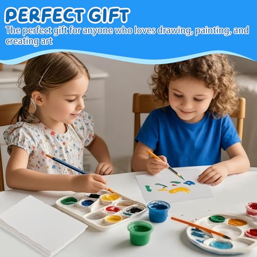 Lunarm Watercolor Paper 50 Sheets, Water Color Paper Cards 4 x 6 inch Bulk - size: 50pcs