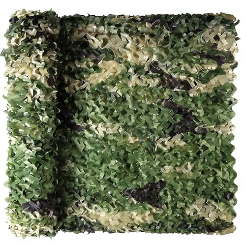 Camo Netting, Camouflage Netting, Hunting Blind Camo Net, Army Party Decorations, Sunshade Fence Nets, Lightweight, Bulk Roll, Mesh, Great for Camping, Shooting, Photograph, Car Cover, Outdoor - color: 5 Color Woodland, size: 4.9ftx6.5ft