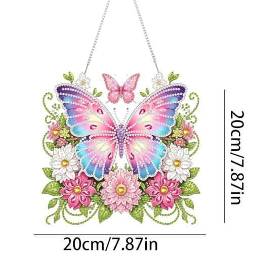 RYMILIE Hanging Diamond Art Painting Kits for Adults Butterfly - color: DP05184